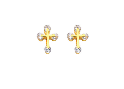 Fashionable Cross Stud Earring